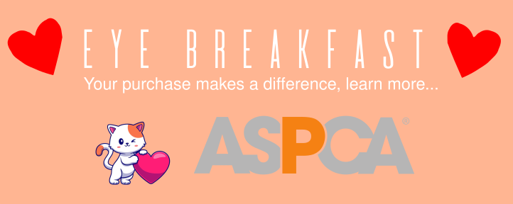 Your purchase makes a difference, learn more about how EyeBreakfast Cosmetics supports the ASPCA