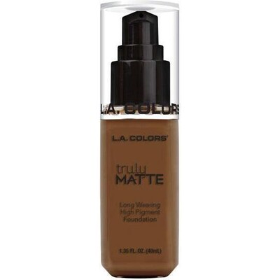 L.A. COLORS Truly Matte Foundation - Mahogany