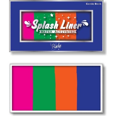 RUDE Splash Liner Water Activated Split Cake Face Body Paint - Comic Book