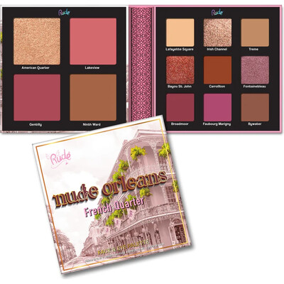 RUDE Nude Orleans Face & Eye Palette