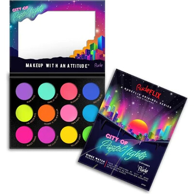 RUDE City of Pastel Lights - 12 Pastel Pigment & Eyeshadow Palette