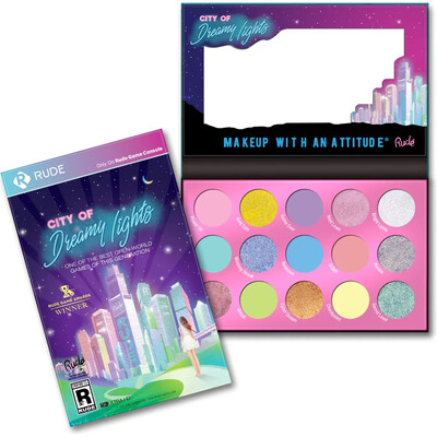 RUDE City of Dreamy Lights - 15 Dreamy Pastel Pigment & Eyeshadow Palette